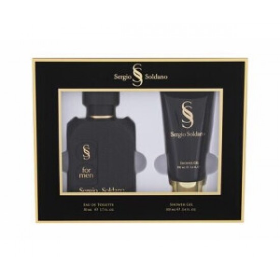 Sergio Soldano Black EDT 50 ml For Men + 100 ml S.G Sergio Soldano Black EDT 50 ml For Men + 100 ml S.G