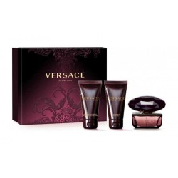 Versace Crystal Noir EDT 50 ml For Women + 50 ml SG + 50 ml Body Losion